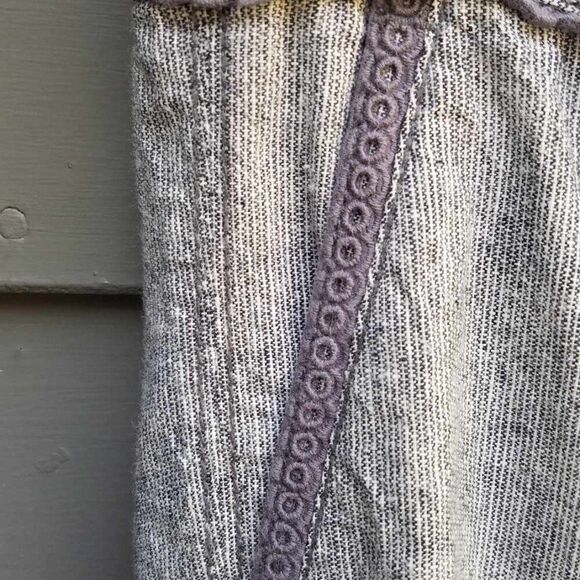 Pilcro & the Letterpress Linen Blend Gray Pants see measurements - Picture 6 of 12